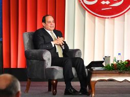 Al Sisi hizo su anuncio anoche durante la clausura de una conferencia. AFP/PRESIDENCIA DE EGIPTO
