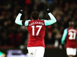 Javier Hernández tuvo actividad con el equipo este sábado y marcó el gol que significó el empate para los Hammers. TWITTER / @WestHamUtd