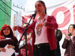 Claudia Sheinbaum aseguró que en la Ciudad de México se le quiere a Andrés Manuel. SUN / J. Reyes