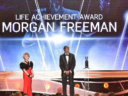 Morgan Freeman recibió el premio honorífico de SAG como reconocimiento a su trayectoria en el mundo de la interpretación. AP / V. Bucci