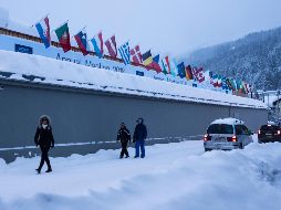 Fuertes nevadas han caído sobre la zona en donde se desarrolla año con año el Foro de Davos. AP/M. Schreiber
