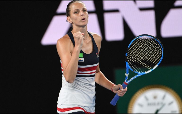 En dos y 41 minutos, después de haber perdido el primer set, Pliskova logró consolidar su victoria en la Rod Lover Arena. AFP / S. Khan