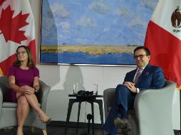 El encuentro que tuvo Guajardo con Freeland se dio previo a su viaje a Davos, Suiza en donde participará en el Foro Económico Mundial 2018. NTX/ ARCHIVO