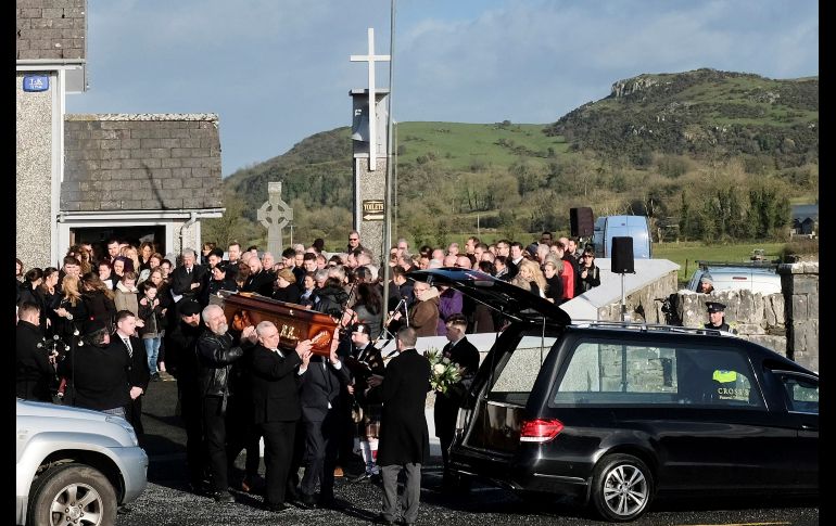 Su madre, hermanos y hermanas y sus tres hijos figuraban entre los asistentes.  EFE/ D. Moloney