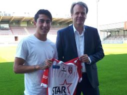 Govea (I) fue llamado a la Selección mexicana el pasado mes de noviembre para enfrentar a Polonia y Bélgica en partidos amistosos.TWITTER/@ExcelMouscron