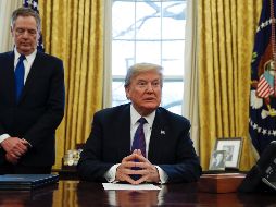 Las declaraciones de Donald se producen el mismo día que representantes de EU, México y Canadá iniciaron en Montreal la sexta ronda de renegociaciones. AP / C. Kaster