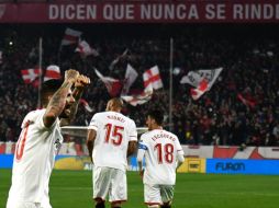 ''Hemos jugado el partido perfecto'', dice el tecnico del Sevilla, Vincenzo Montella. AFP/C. Quicler