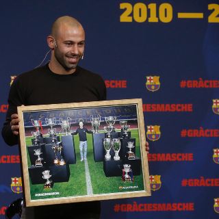Javier Mascherano se despide del Barcelona