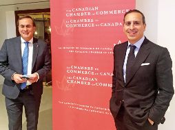 Juan Pablo Castañón y Moisés Kalach, autoridades del CCE, se reunieron con integrantes de la Cámara de Comercio de Canadá. SUN