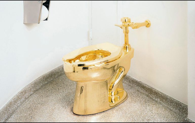 El trono del artista italiano Maurizio Cattelan en el Guggenheim. ESPECIL/Guggenheim museum