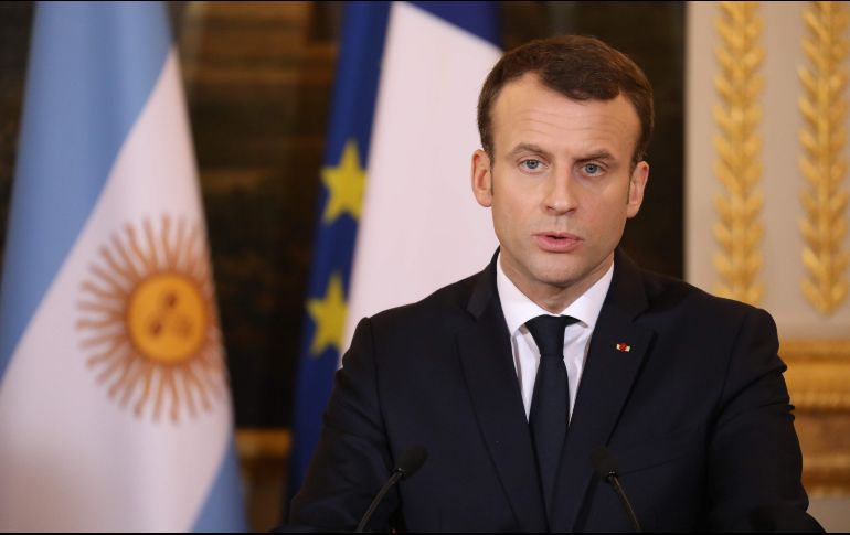 El gobierno bolivariano acusa a Macron de vulnerar el principio de la libre determinación de los pueblos y el de la no intervención en los asuntos internos. AFP/ L. Marin