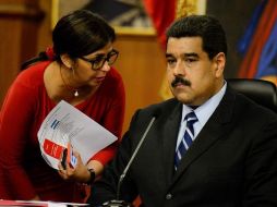 Delcy Rodríguez (i) estará frente al movimiento 