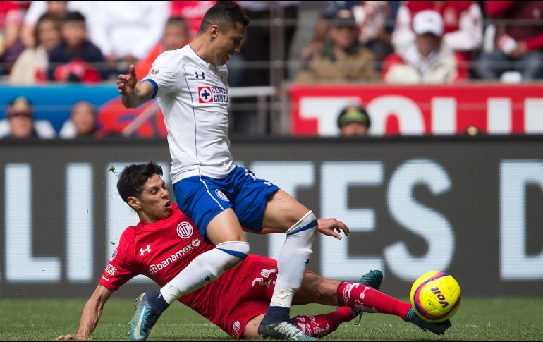 Tras el empate, Cruz Azul se queda con seis unidades y Toluca con cinco. MEXSPORT/O. Aguilar
