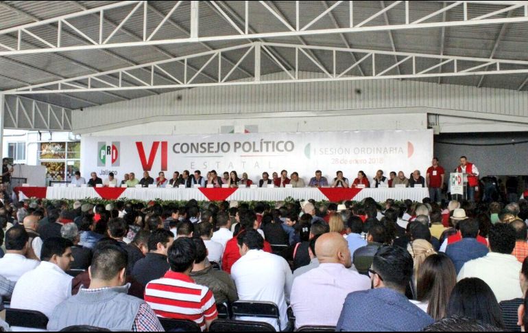 En la Primera Sesión Ordinaria del Sexto Consejo Político Estatal del PRI Jalisco también se presentó el plan para las elecciones 2018. TWITTER / @PRI_Jalisco_