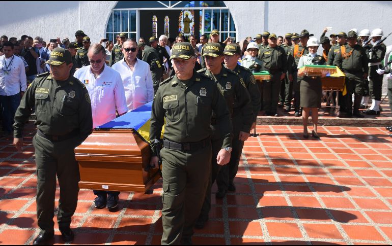 El ataque dejó cinco uniformados muertos y 41 heridos. EFE / J. Payares