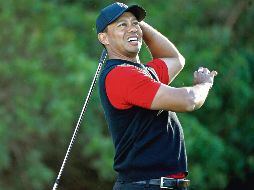 Poco a poco. En casi 30 meses, Tiger Woods sólo ha jugado en dos torneos. AFP/D. Miralle
