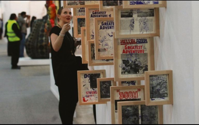 Encuentro. La feria MACO es la más importante de arte contemporáneo en el país. EFE