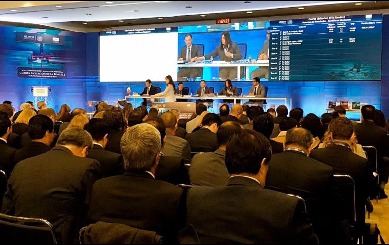 La Comisión de Hidrocarburos presenta a los ganadores de la cuarta licitación de la Ronda Dos. TWITTER / @CNH_MX
