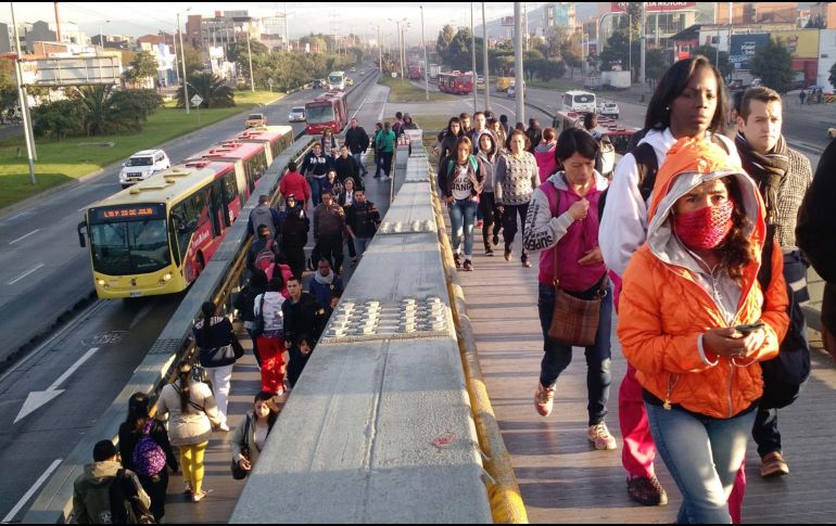 Bogotá vivió una jornada sin automóviles ni motocicletas. NTX/E. Franco