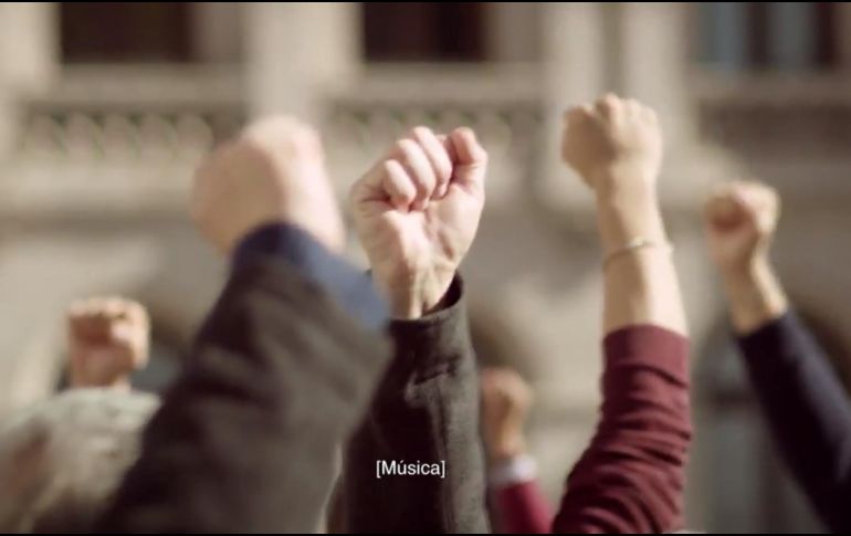 El Panal hizo uso del símbolo del silencio que fue utilizado por la ciudadanía durante los trabajos de rescate tras el sismo de 19 de septiembre. TWITTER / @NuevaAlianza