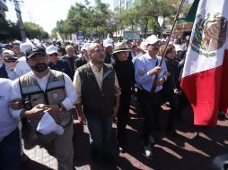 Corral marchó esta mañana desde la glorieta de los Niños Héroes por Chapultepec hacia las 11:30 horas. EL INFORMADOR / F. Atilano