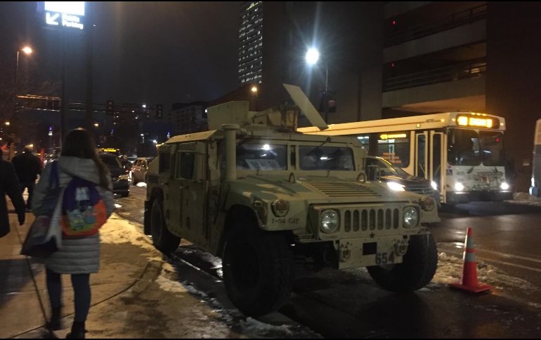 l centro de la ciudad también se ha convertido en un búnker previo al encuentro que se celebrará el domingo 4 de febrero. EL INFORMADOR / P. Gallardo