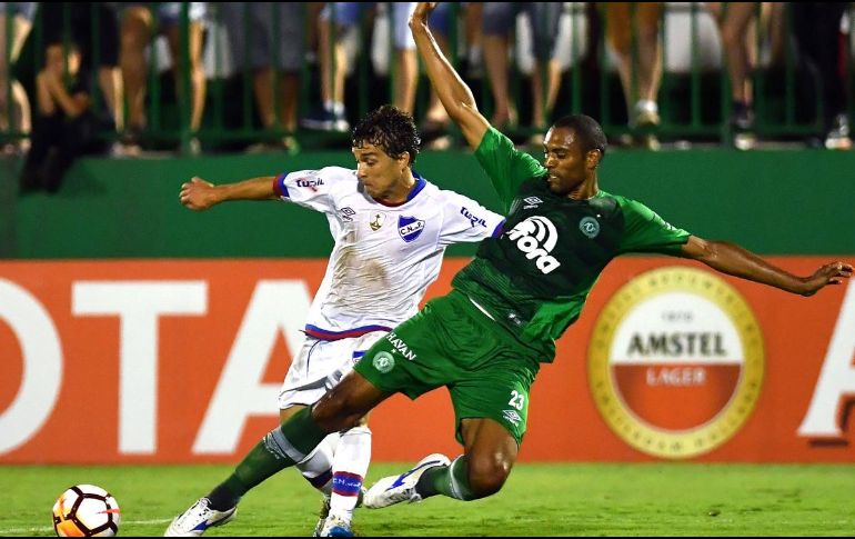 El Chapecoense recibió al Nacional el pasado miércoles 31 de enero en duelo de Copa Libertadores. TWITTER/@Nacional