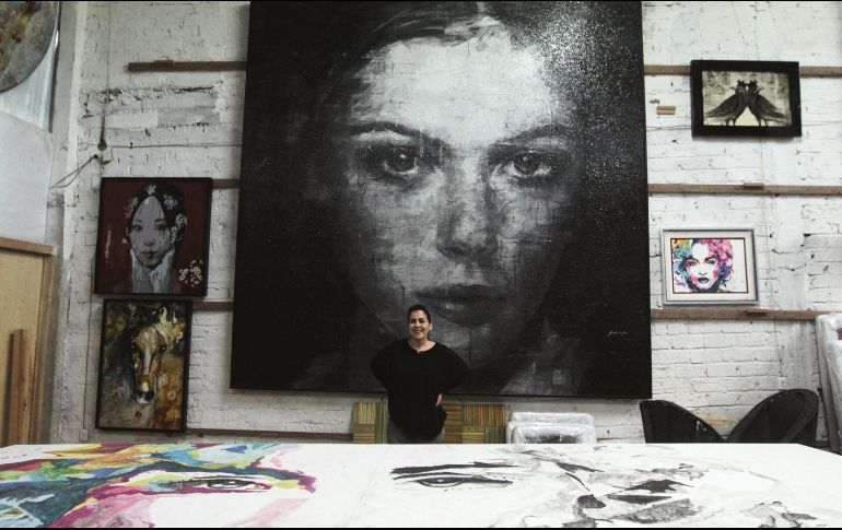 La pintora jalisciense ya se prepara para regresar a Italia con dos proyectos distintos. EL INFORMADOR/G. Gallo