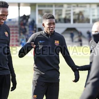 Dembélé se reincorpora a entrenamientos del Barcelona