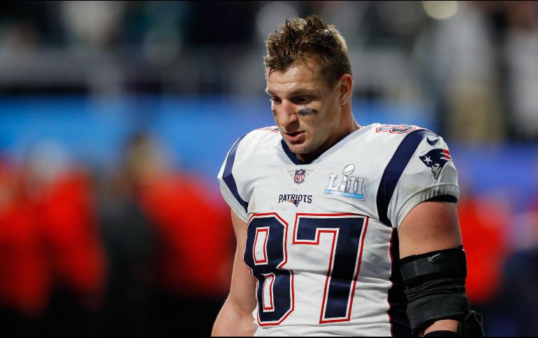 Gronkowski tuvo nueve atrapadas y dos touchdowns en la derrota de los Patriots 41-33 ante los Eagles de Filadelfia el domingo. AFP / ARCHIVO