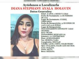 La Unidad de Ausentes de la Fiscalía del estado de Chihuahua realiza las labores de búsqueda. ESPECIAL