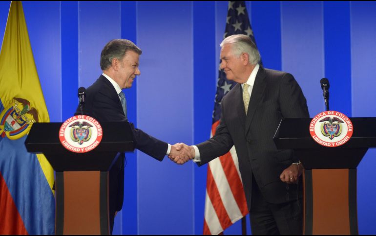 Las tensiones aumentaron cuando el presidente colombiano dijo, en su reunión con Tillerson que 