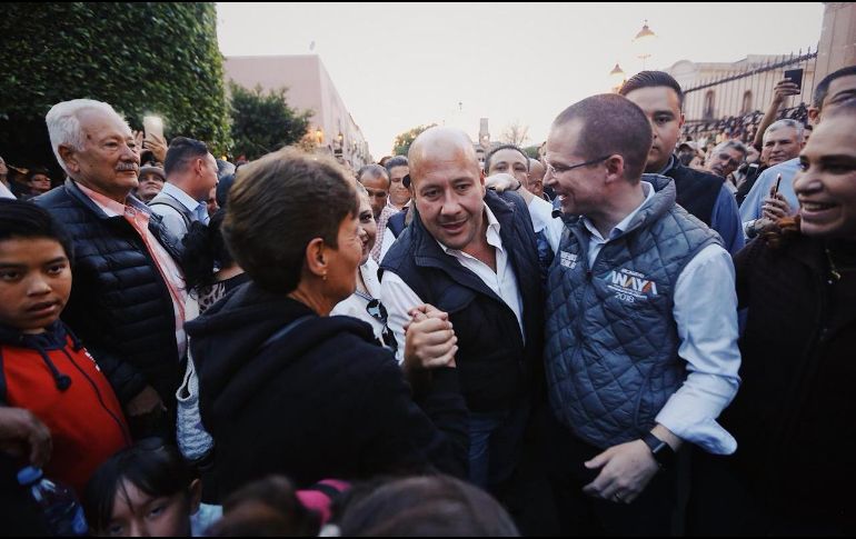 Durante un mitin en Lagos de Moreno, Anaya  aseguró que terminarán con los pactos entre administraciones salientes y nuevos gobiernos. ESPECIAL