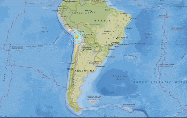 Hasta el momento, el movimiento telúrico ya suma cuatro réplicas de entre magnitudes 4.5 y 3.1. ESPECIAL / earthquake.usgs.gov