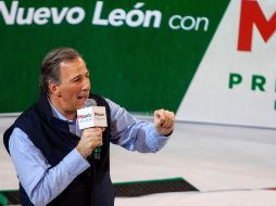 Jose Antonio Meade de gira en Nuevo León. AFP / J. Aguilar