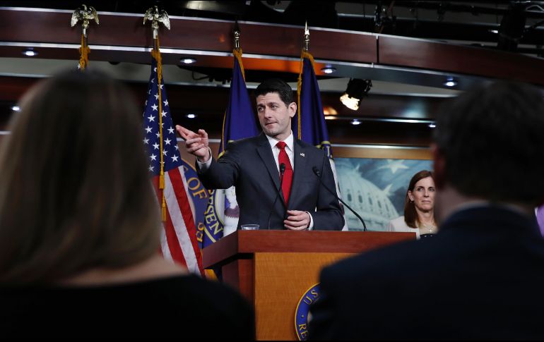 Paul Ryan, presidente de la Cámara de Representantes. El acuerdo solo abre un nuevo compás hasta el 23 de marzo, a fin de negociar un paquete presupuestal más amplio que incluya el resto de gastos del gobierno. AP/J. Martin