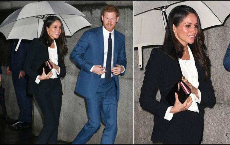 El conjunto, además de ser elegante y estiloso para la silueta de Meghan, fue confeccionado por la firma Alexander McQueen y con un costo de alrededor de 96 mil pesos mexicanos. ESPECIAL