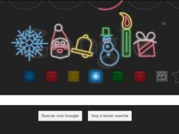 El logotipo especial de Google para la temporada navideña. ESPECIAL  /