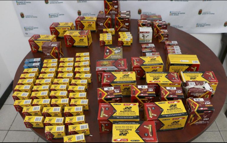 Los cartuchos fueron puestos a disposición del Ministerio Público de la Federación. NTX/ ARCHIVO