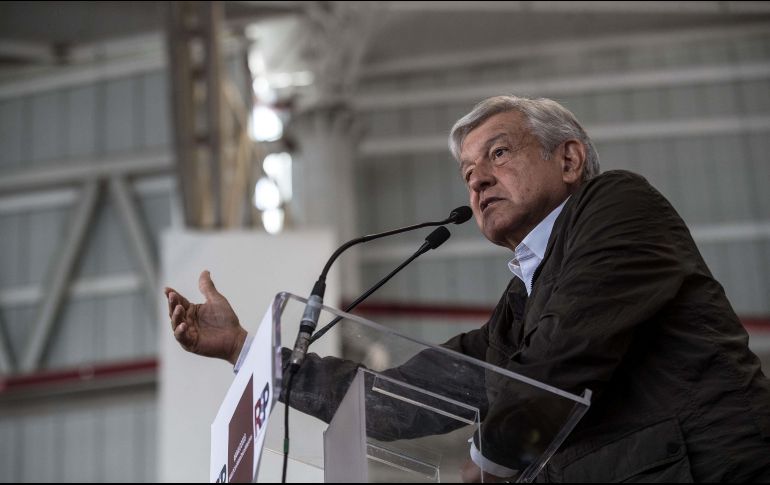 El tabasqueño dirigió un mensaje a los mineros en el que habló de una división existente entre el gremio que ha llevado a que su representación esté en el exilio. SUN/ G. Espinosa