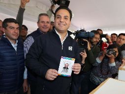 Encabezados por el líder nacional del partido, Damián Zepeda Vidales, emitieron su voto en la elección interna para elegir al candidato presidencial del partido. SUN/ B. Fregoso