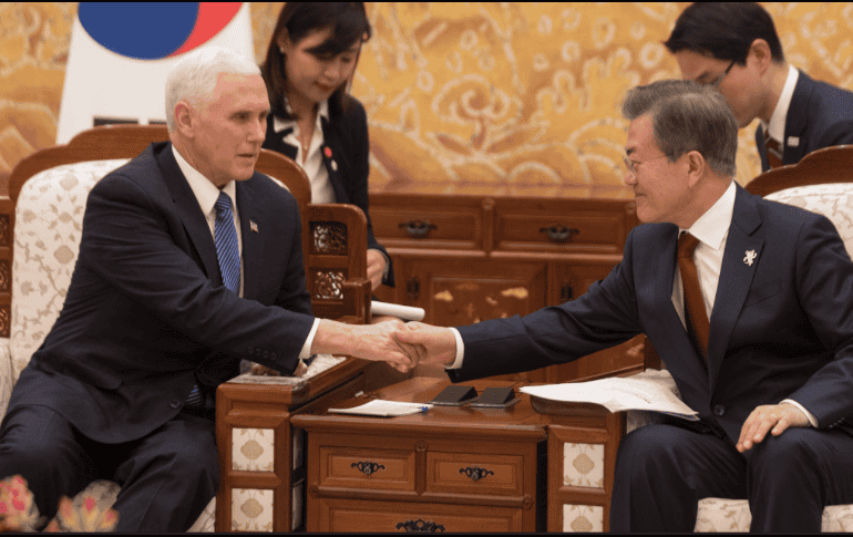 La iniciativa es resultado de conversaciones que Pence mantuvo con el presidente del Corea del Sur, Moon Jae-in. TWITTER/ @VP