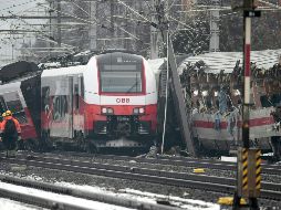 Aún no se ha informado de las causas del siniestro, que fuentes policiales definieron como una colisión lateral entre los dos vehículos. AFP / E. Scheriau