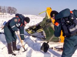 El análisis preliminar permite suponer que el factor que causó el accidente, fueron los datos erróneos sobre la velocidad que aparecieron en las pantallas de los pilotos. AP/Russian Ministry for Emergency Situations