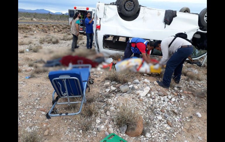 En la camioneta viajaban 11 personas del Congreso Nacional Indígena (CNI), la coordinación del Consejo Indígena de Gobierno (CIG). EFE/ M. Pérez