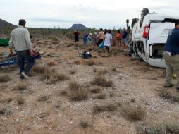 Por ahora se cuenta con la información de que hubo una volcadura, pero no se ha informado la causa de la misma. EFE / M. Pérez