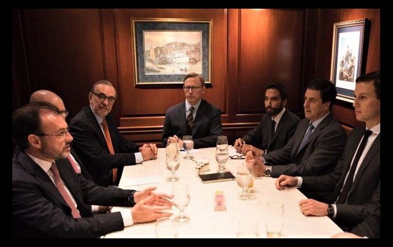 El canciller Luis Videgaray se reunió con diversos funcionarios de Estados Unidos. TWITTER / @SRE_mx