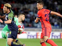El partido de vuelta entre las dos escuadras se jugará el próximo jueves en Austria. EFE/J. Herrero