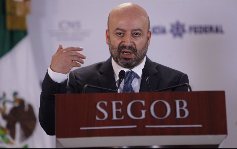 Renato Sales destacó la detención de cuatro personas, entre ellas, Arnulfo “N”, relacionado con la emboscada a elementos de la AIC en Guerrero en junio pasado.  EFE / S. Gutiérrez