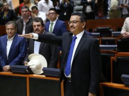 Gerardo Ignacio de la Cruz Tovar rindió protesta en el Congreso del Estado como titular de la Fiscalía Especializada en Combate a la Corrupción. FACEBOOK/legislativojal